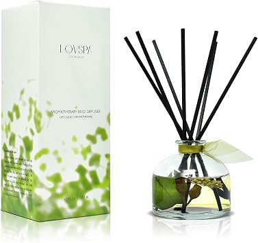 Eucalyptus Reed Diffuser Set for Home, Revive Fresh Eucalyptus, Sage, Citrus & Mint Scent Diffuser with Sticks for Bathroom Shelf Decor Accessories, Top Aromatherapy Gift for Women