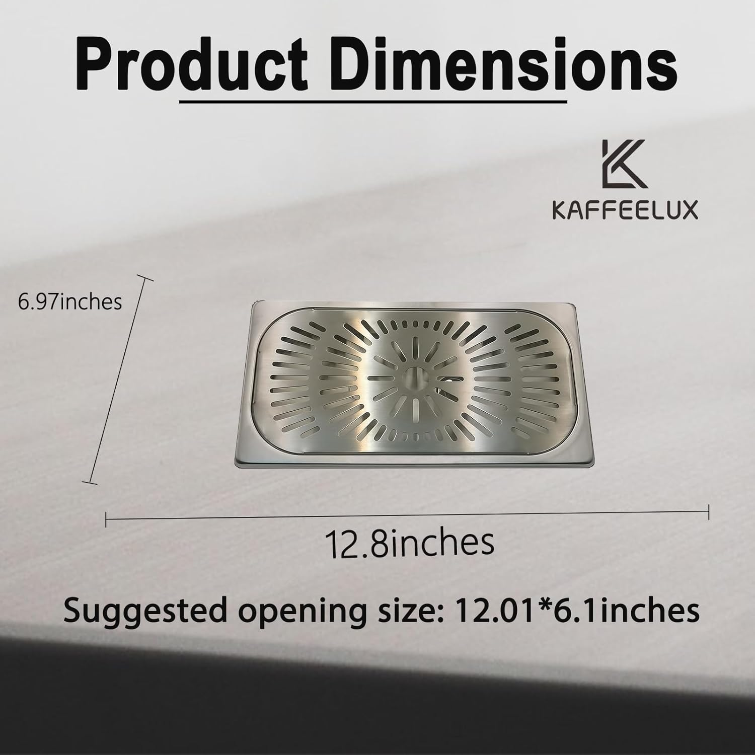 Stainless Steel Drip Tray - Perfect for Homes, Clubs, Bars, Cafes, Restaurants, Hotels, Or Commercial Use - Easy to Clean, No Drainage Required (7 * 12.8inch) 7*12.8inch