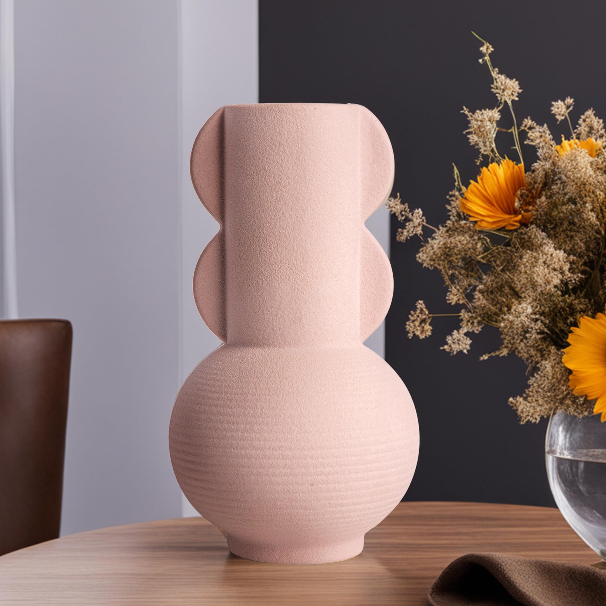 Anko Winged Pink Ceramic Flower Vases for Home Decor | Flower Vase for Living Room, Bedroom, Office | Show Pieces for Home Decor, Houswarming Gifts for New Home | 23.5x13cm (B0CDQBZ7VP) Amazon Price History, Amazon Price Tracker