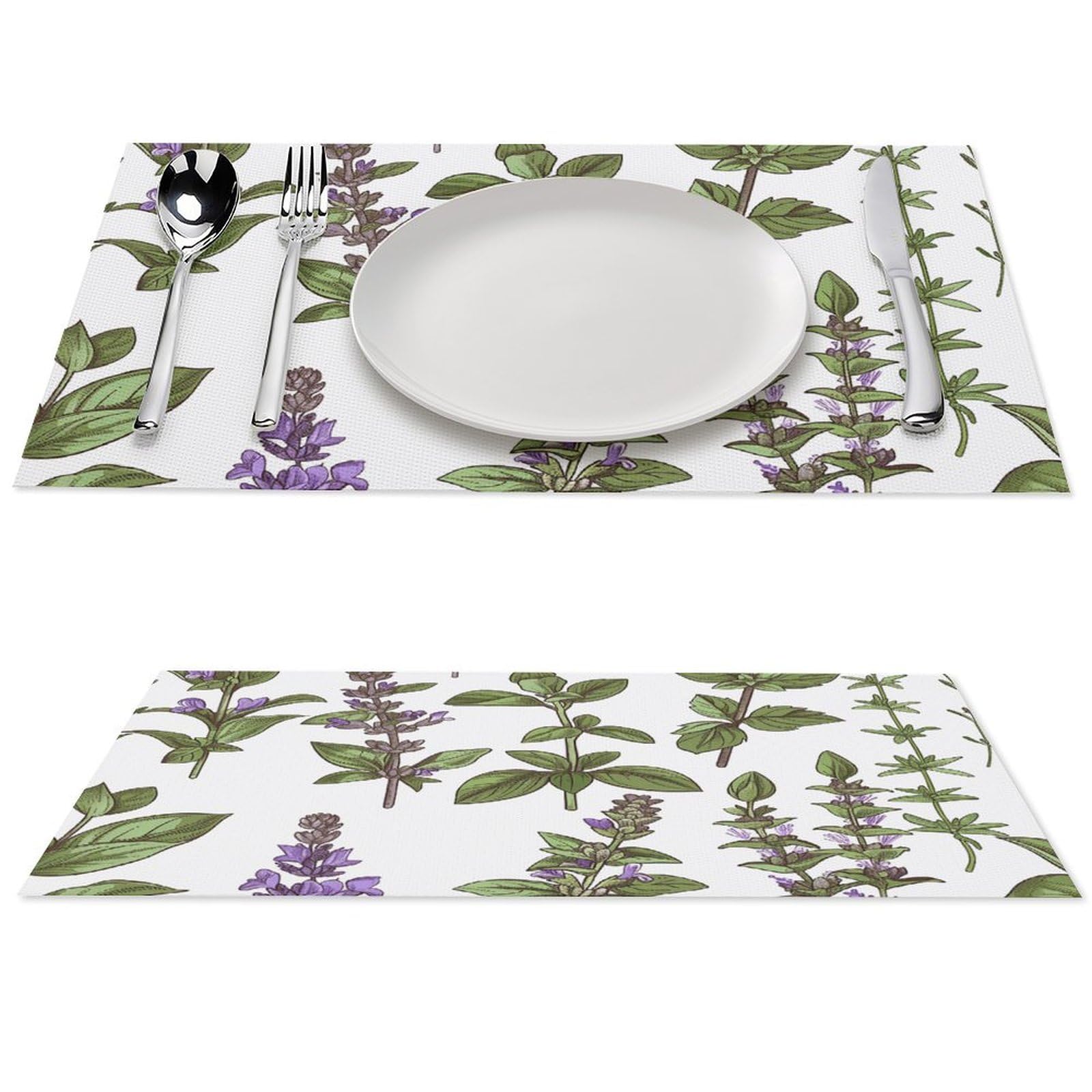 Set de table résistant à la chaleur et antidérapant en PVC vert