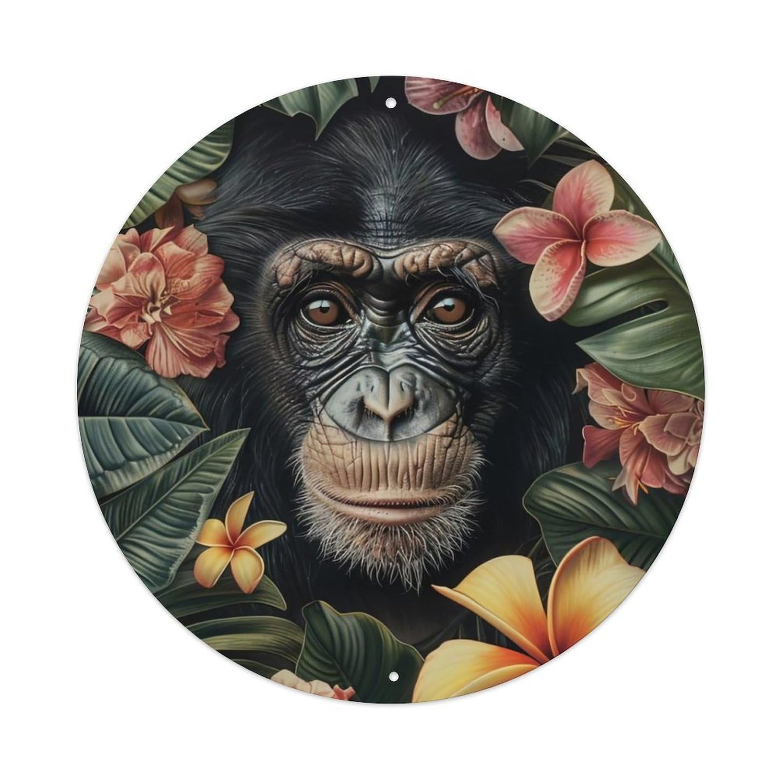 Animal Orangutan in The Jungle Metal Tin Sign