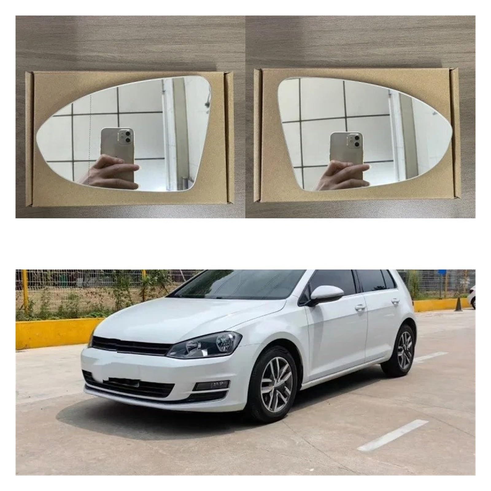 Rétroviseur Extérieur Rétroviseur Chauffant Pour VW Pour Gti Pour Golf 7 MK7 2014–2019 Pour E-golf 5G0857521(A pair)