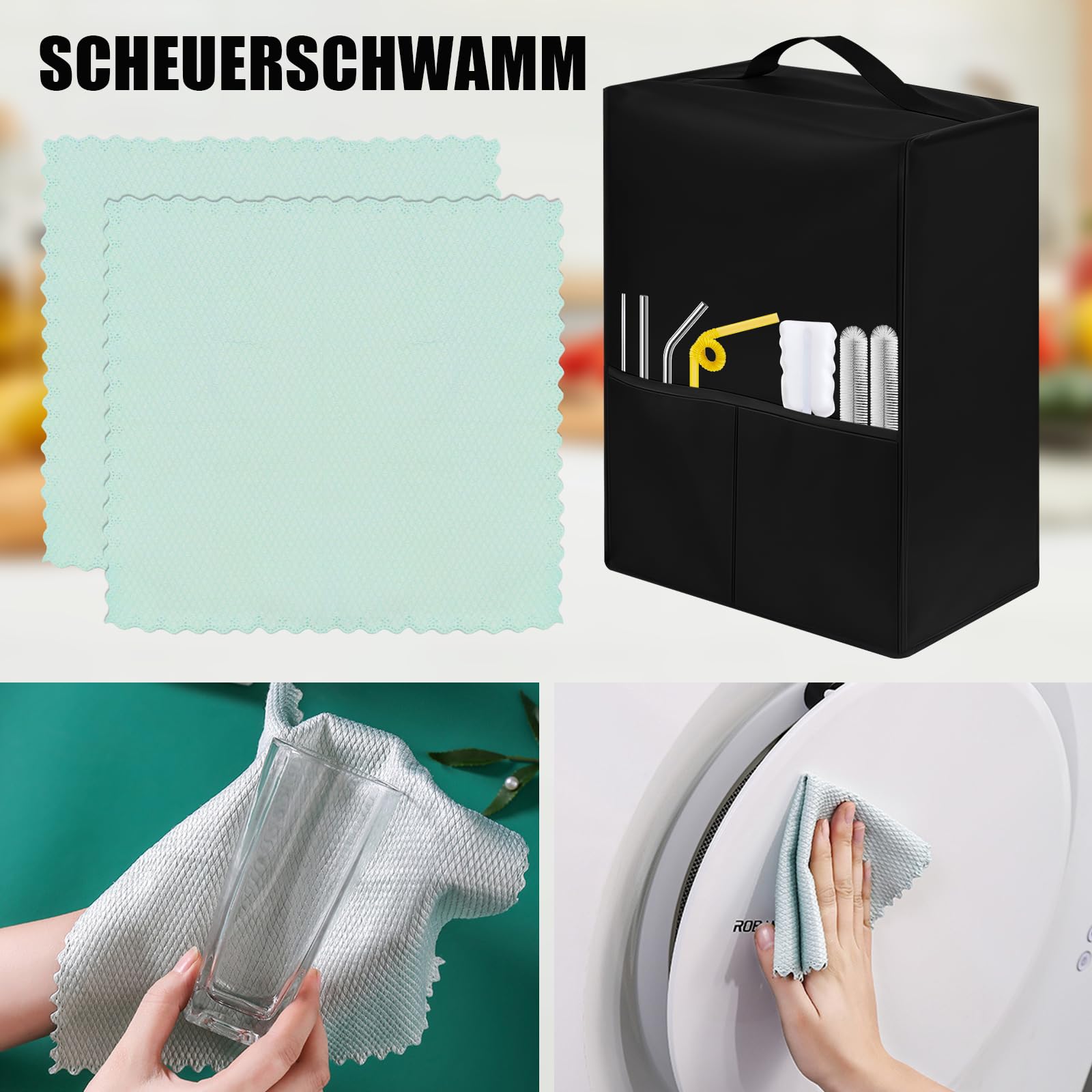 KASURE Slushi Maschine Abdeckung, 48 x 20 x 43 cm Staubschutz für Eis- und Soft-Serviermaschine Slush Maschine Aufbewahrungstasche für Ninja SLUSHi Maschine FS301EU und KLAMER Slush Maschine
