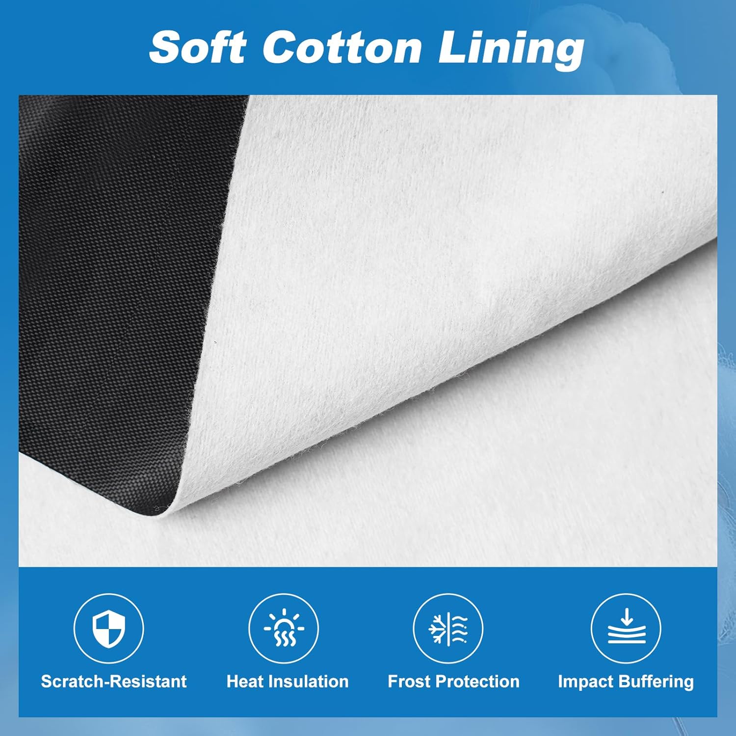 QUNSUNUS Car Cover for Chevrolet C10 C20 K10 K20 1960-1991 Standard Cab 6.5Ft Short Bed, Waterproof C10 Truck Cover with Zipper, Car Covers All Weather with Wind, Sun, UV and Dust Protection