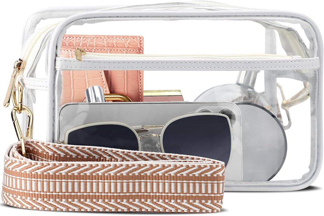 ferlord Clear Bag For Stadium Events, Clear Purse Stadium Crossbody Bag