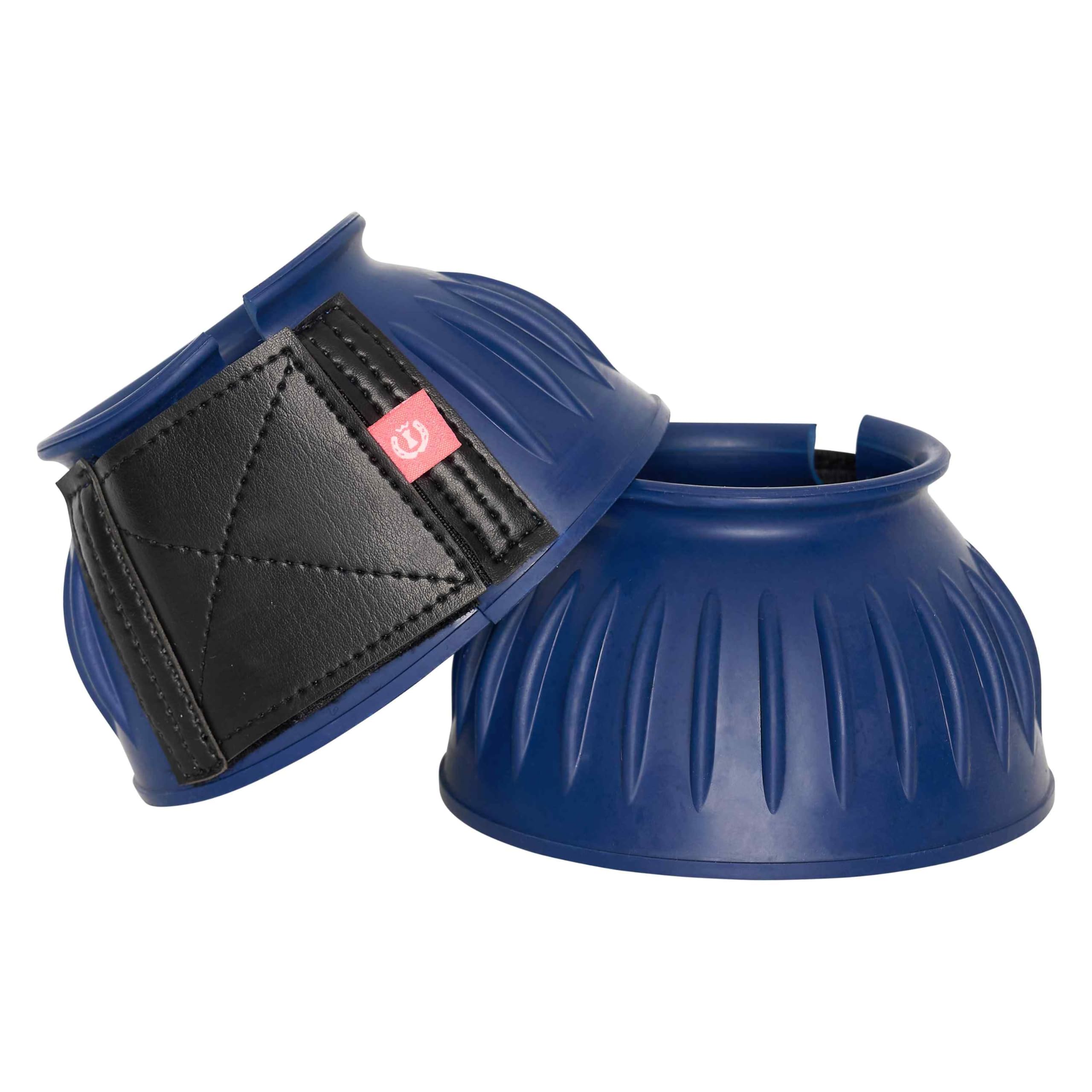 Imperial Riding Bells Boots Heavy Duty Rubber Bell Boots, Secure Fastening, Shock Absorbing & Water Repellent, Training & Riding, Classic Design & Reliable Protection, Royal Blue, L
