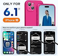 Vista 1356 de Miracase Funda diseñada para iPhone 13 Pro Max con protector de pantalla, [forro de microfibra suave antiarañazos], funda protectora de silicona