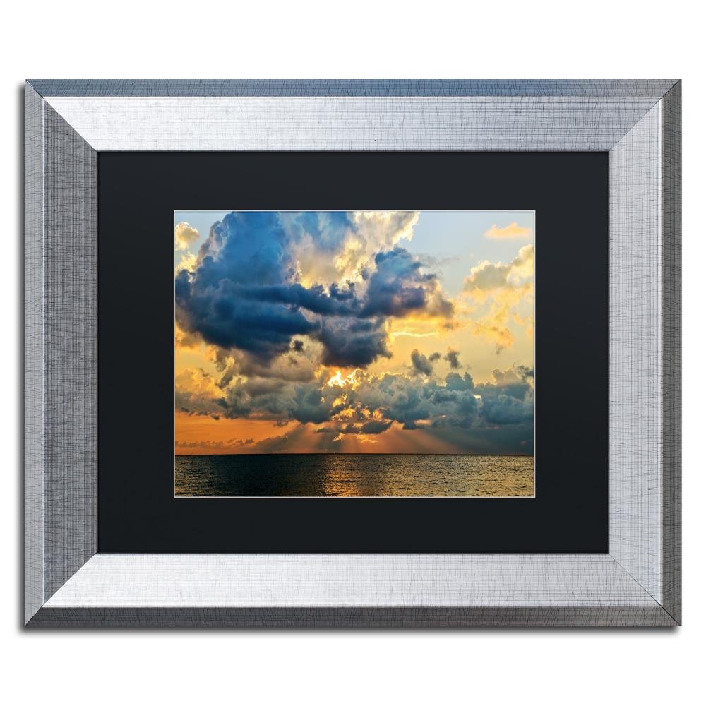 July Sunset by Jason Shaffer, Black Matte, Silver Frame 11x14-Inch