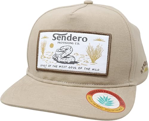 Miniatura 5 de Sendero Provisions Co Parche serigrafiado Diamondback Snapback Sombrero marrón talla única Marrón talla única