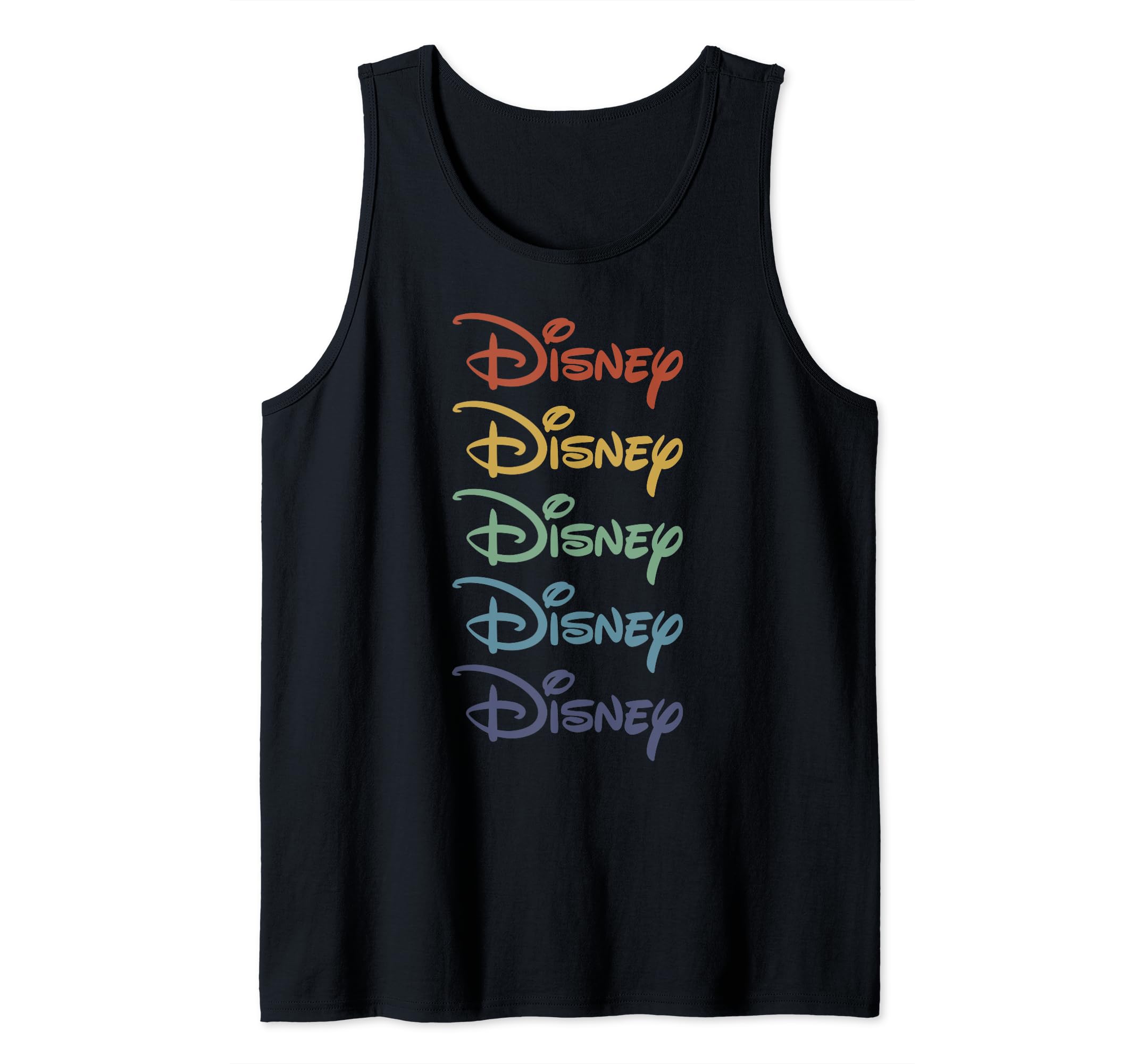 Débardeur Disney Rainbow Logo Stack pour femme en coton léger - 2