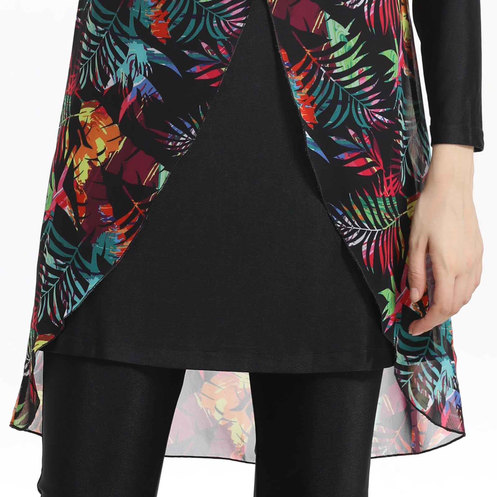 Muslimische Badeanzug Damen: Burkini Sonnenschutz Große Größe Bauchweg Badeanzüge Badebekleidung Slim Fit Shape Bademode Schwimmanzug Push Up Swimwear Swim Suit