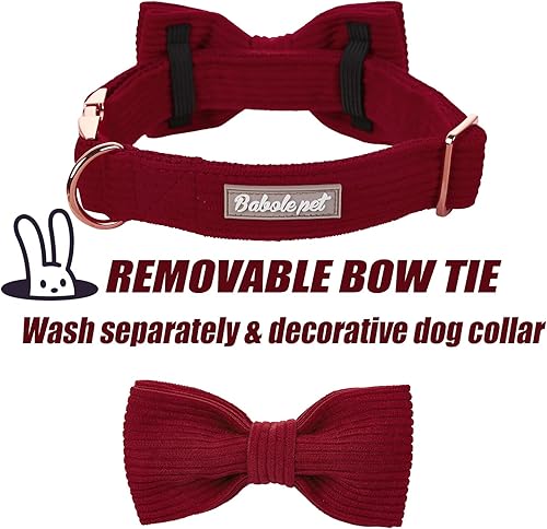 Miniatura 203 de Collar de perro con bandera estadounidense con pajarita, collar patriótico para perros pequeños, medianos y grandes, talla XS