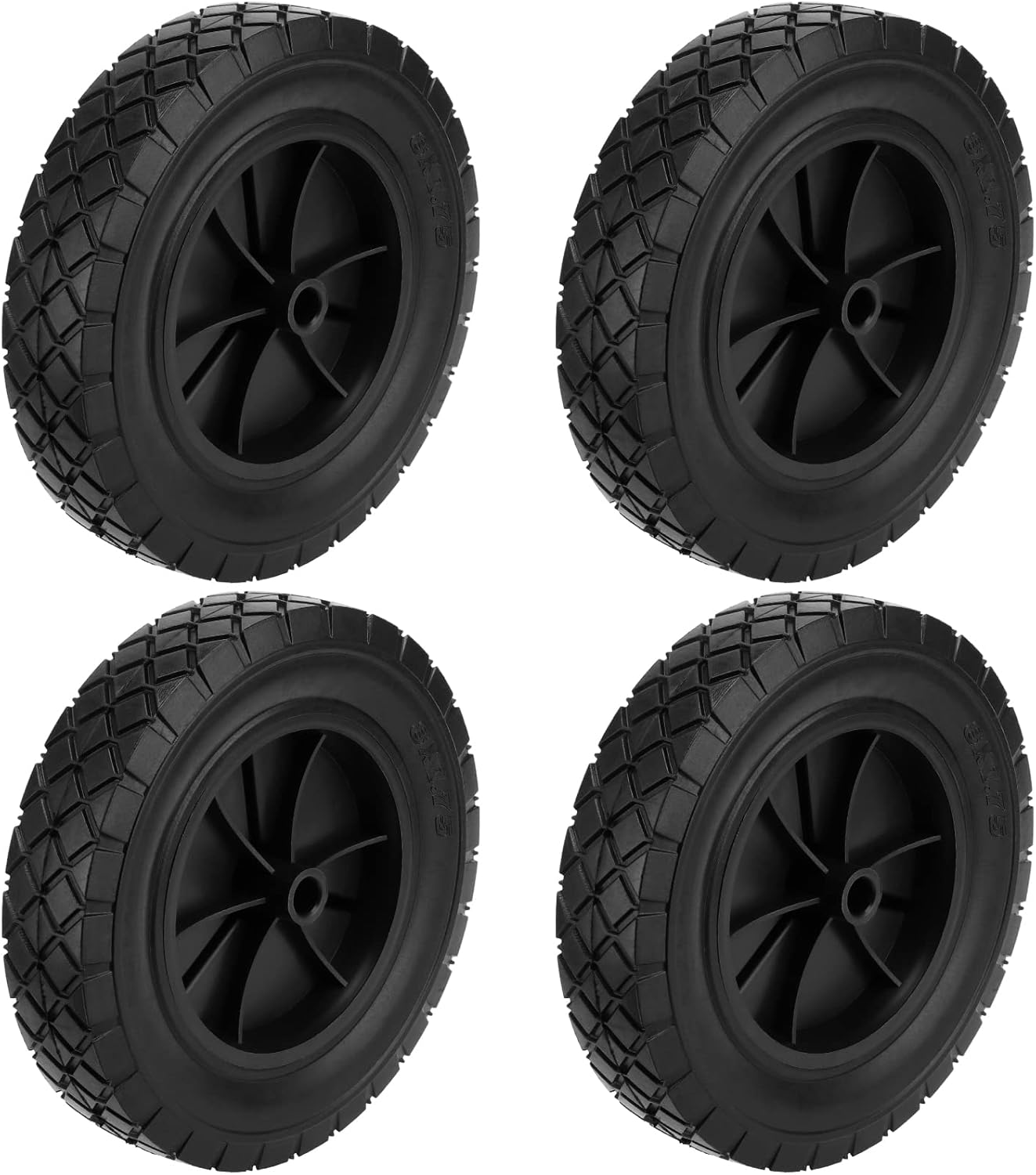 KEILEOHO 4 PCS 8 x 1.75 Inch Replacement Hand Truck Wheels