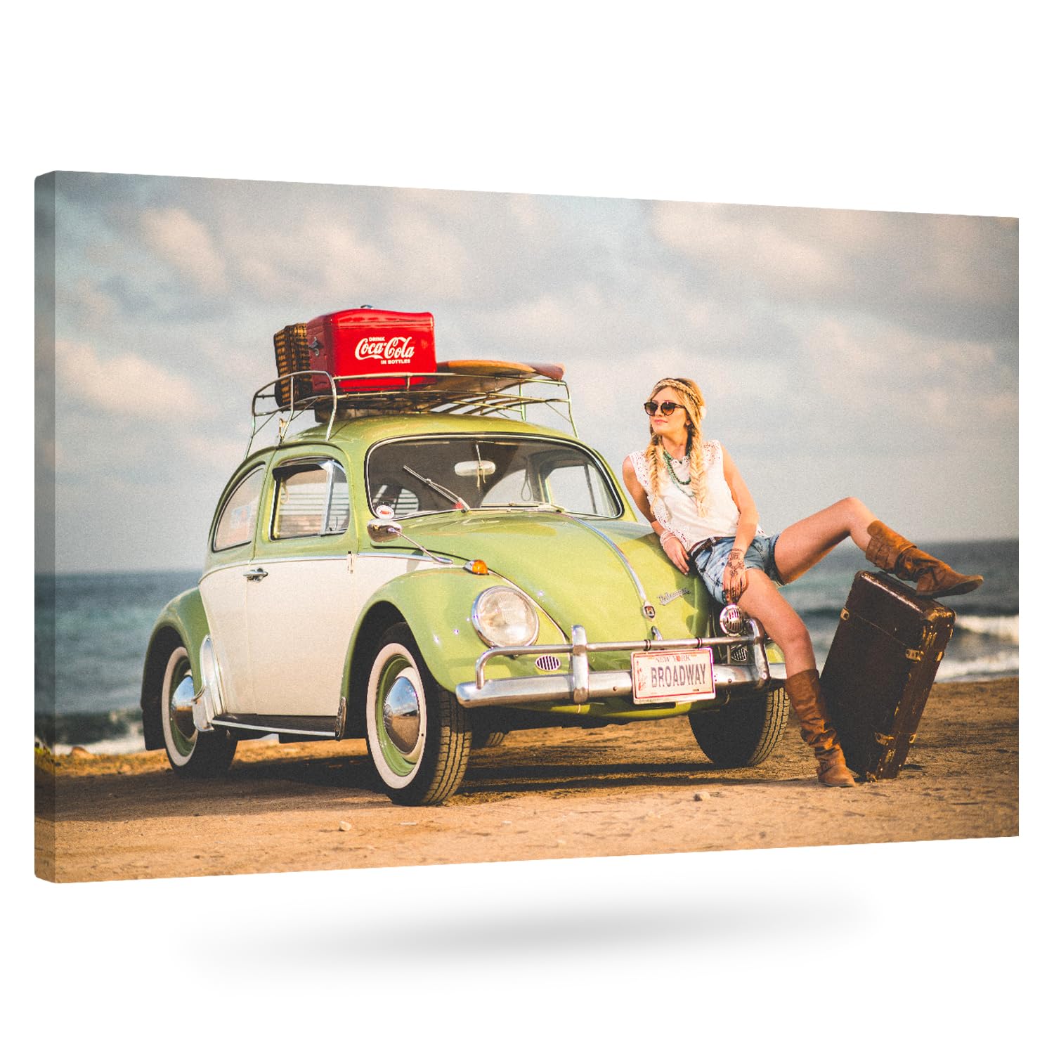 colorland. Leinwand Bilder mit eigenen Fotos 100x70 (Querformat) personalisiert Bild Leinwandbild personalisiert Kunstdruck Personalisierbares Geschenk