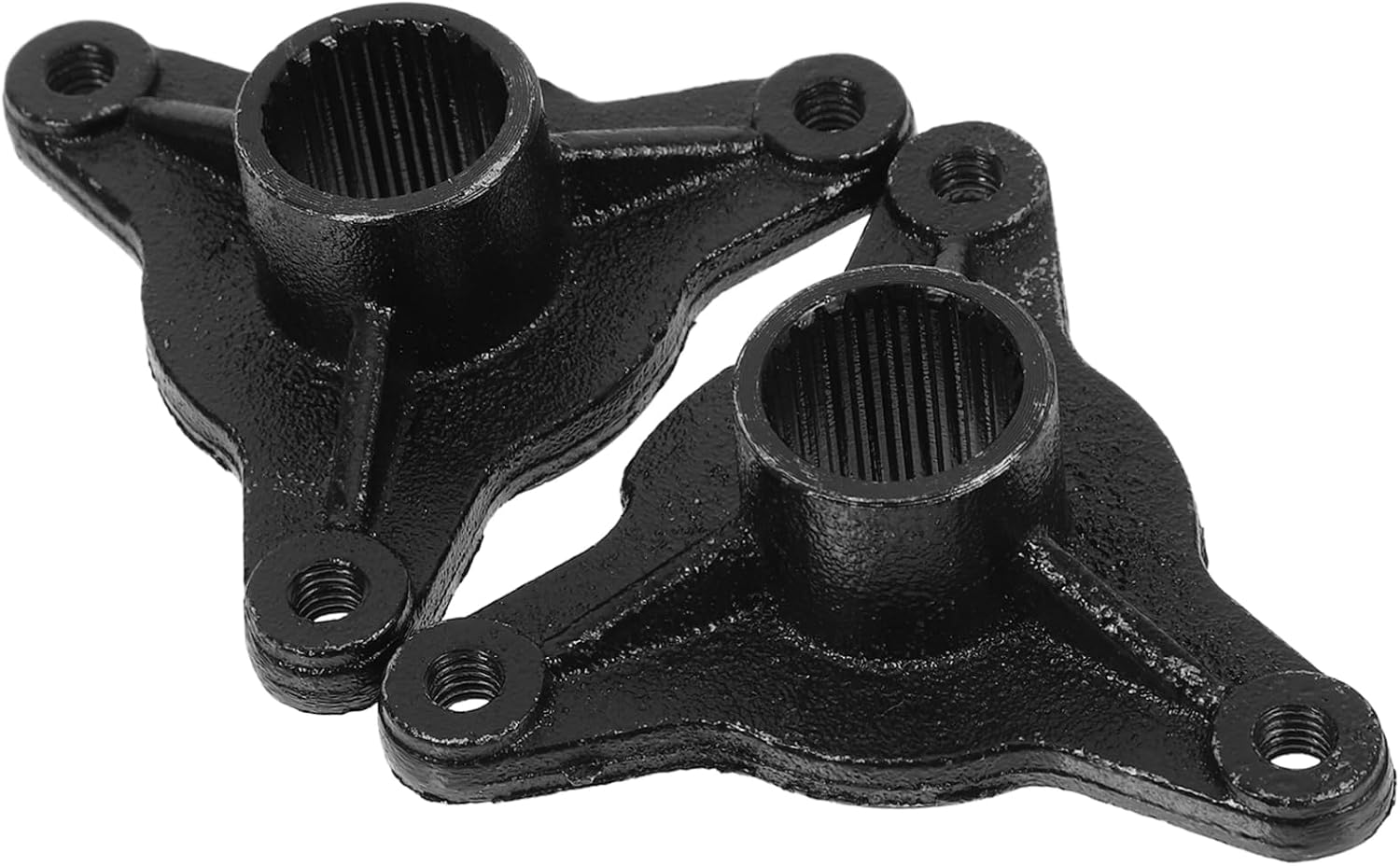 VALICLUD 2Pcs Tooth Spline Rear Axle Hub Assembly for ATV and Go Kart Easy Installation Studs Design Fit for Off Road Vehicles Durable and Reliable Replacement Accessories