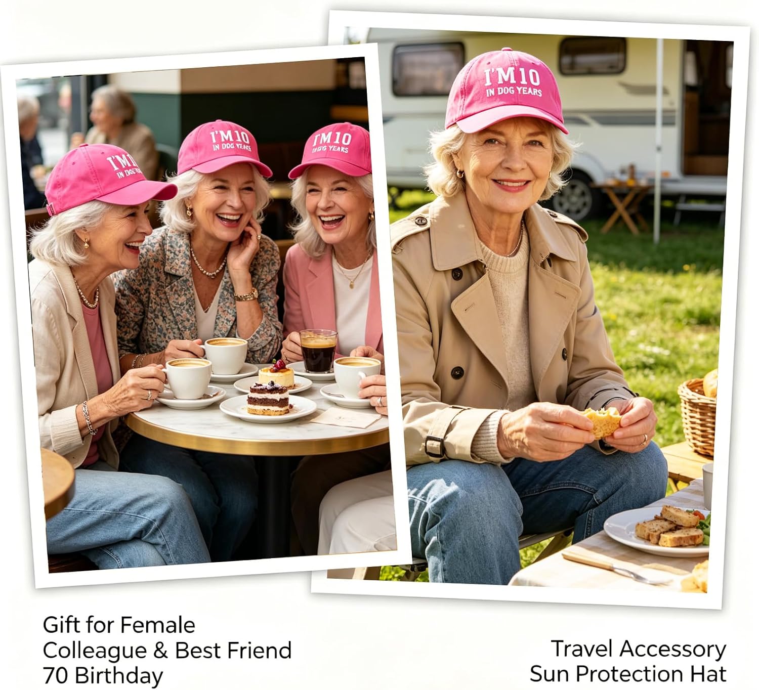 Funny 60th 70th Birthday Gifts for Men Women – Adjustable Cotton Baseball Cap Gift for Dad Mom Grandpa Grandma