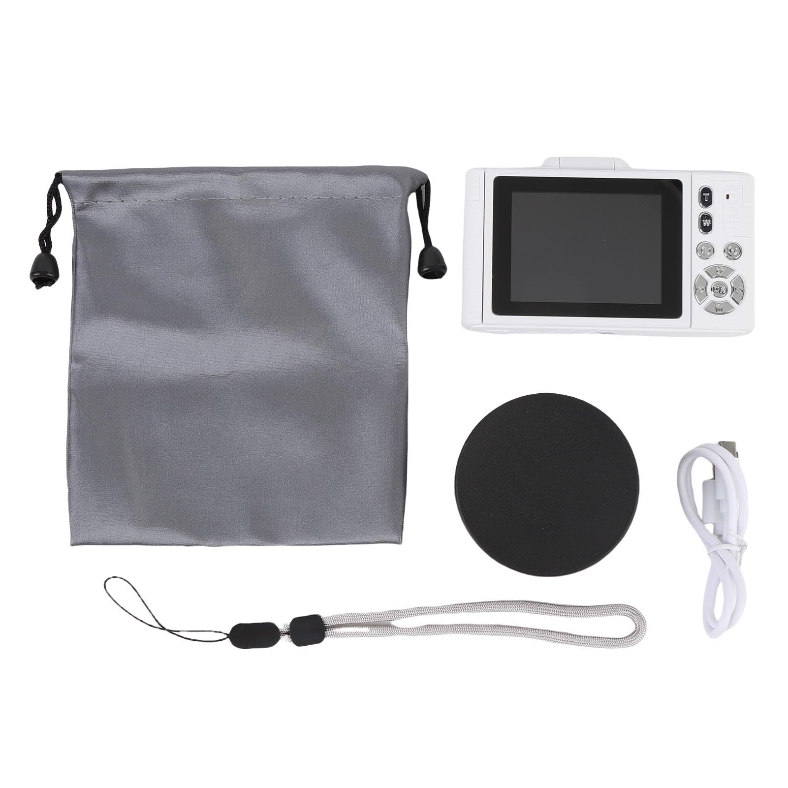 SENECESLI Fotocamera Digitale 4K per Fotografia Autofocus, Fotocamera da Vlogging da 64 MP per YouTube, Telecamere da Viaggio Compatta a Schermo di Lancio per Adolescenti