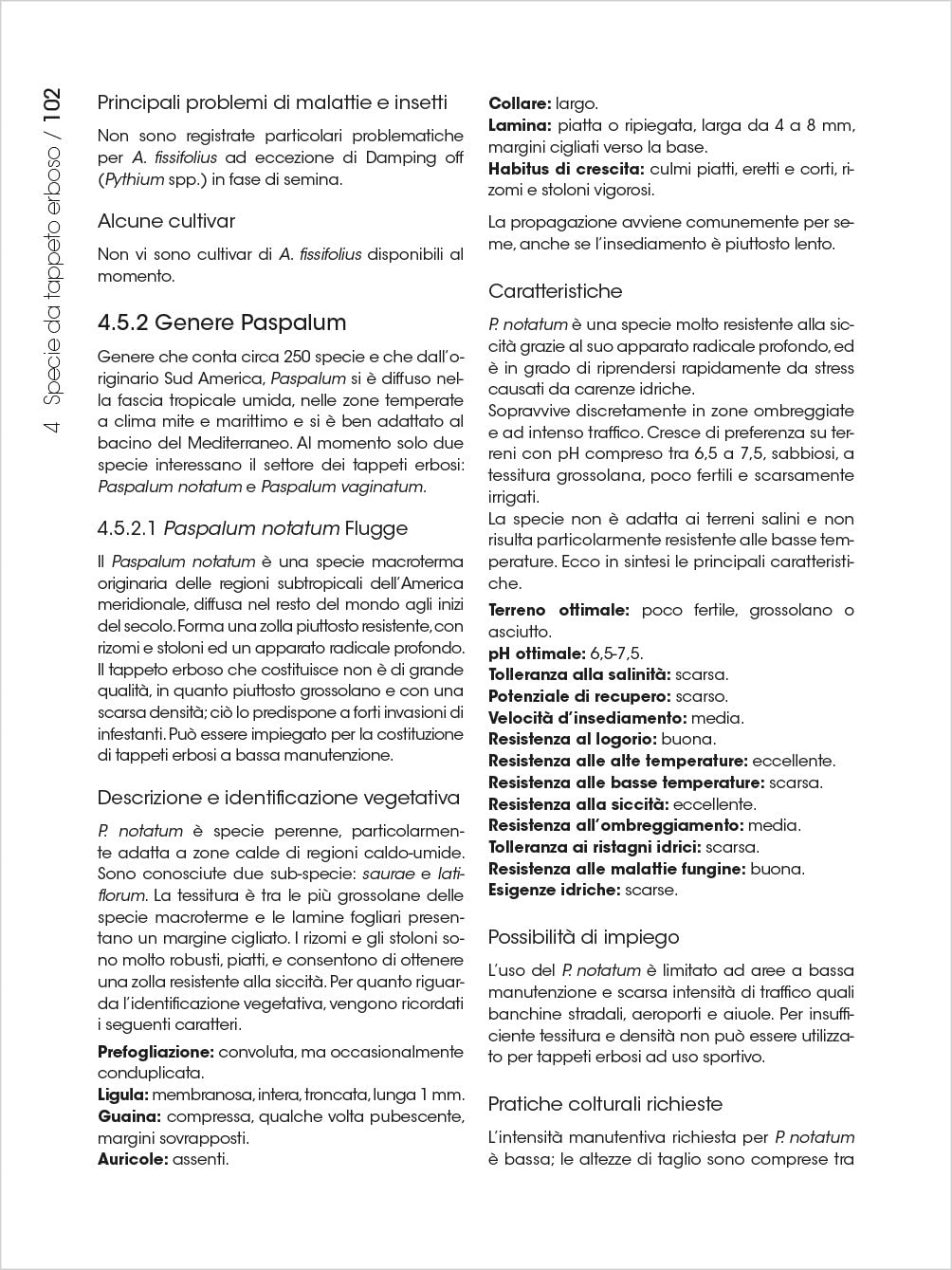 Tappeti erbosi. Costruzione e manutenzione
