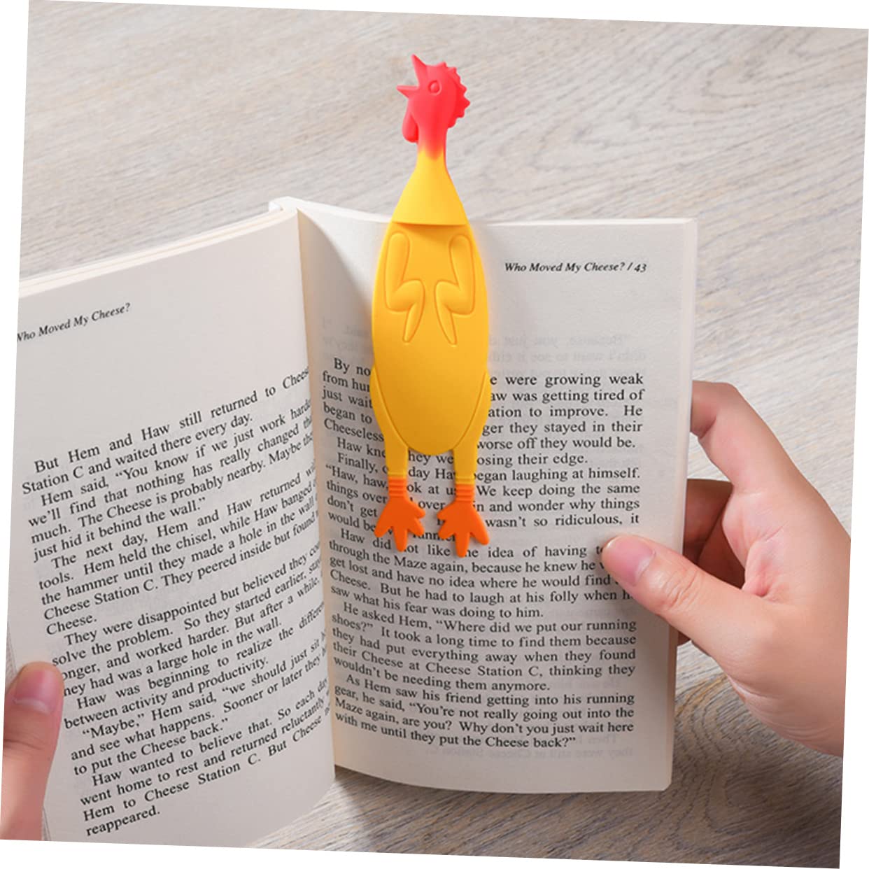 EXCEART 10 Piezas Marcador Pinzas Para Marcar Libros Clips De Marcapáginas De Silicona Marca De Pollo Juguete Baño Decoración Juguetes Baño Bebe Gel De Sílice 3d Lindo Herramienta