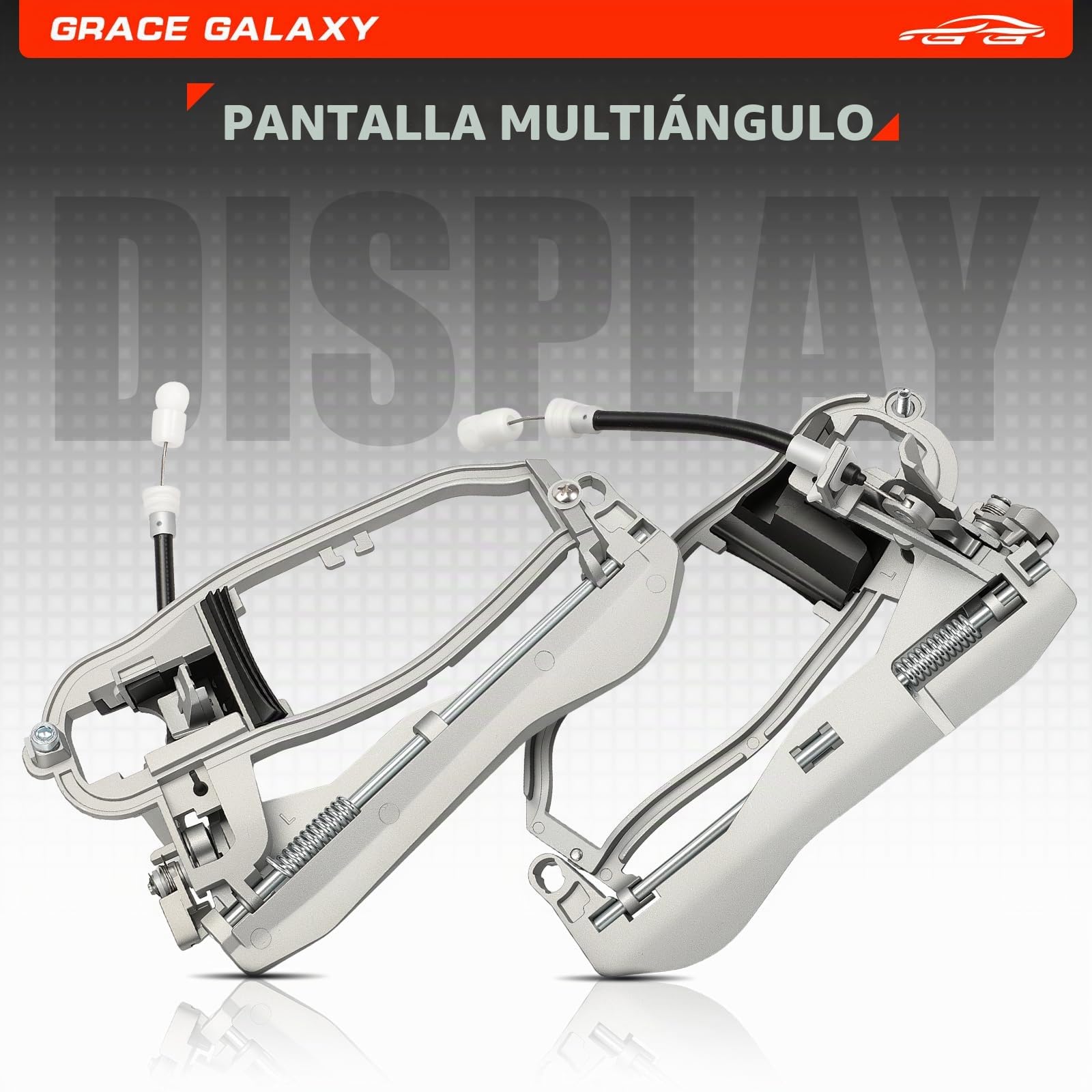 GRACEGALAXY 2 Soportes de Manilla de Puerta para X5 E53 | Soporte de Manija Delantero Izquierdo + Derecho,51218243615 51218243616