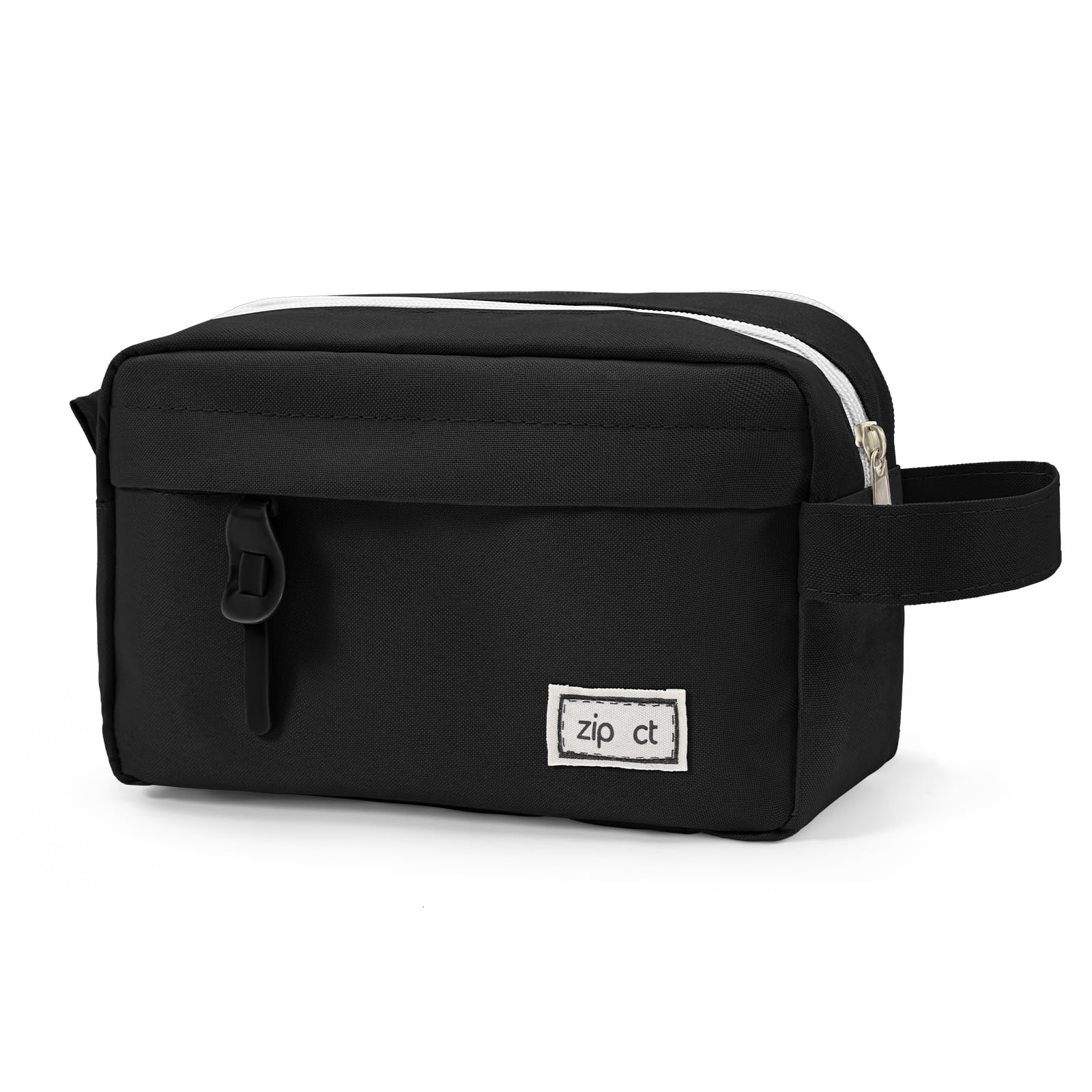Estuche grande, estuche escolar con 3 compartimentos, estuche adolescente, estuche para adultos, niños, niñas, niños, estuche para lápices para mediana escuela, universidad, oficina, Negro , moderno