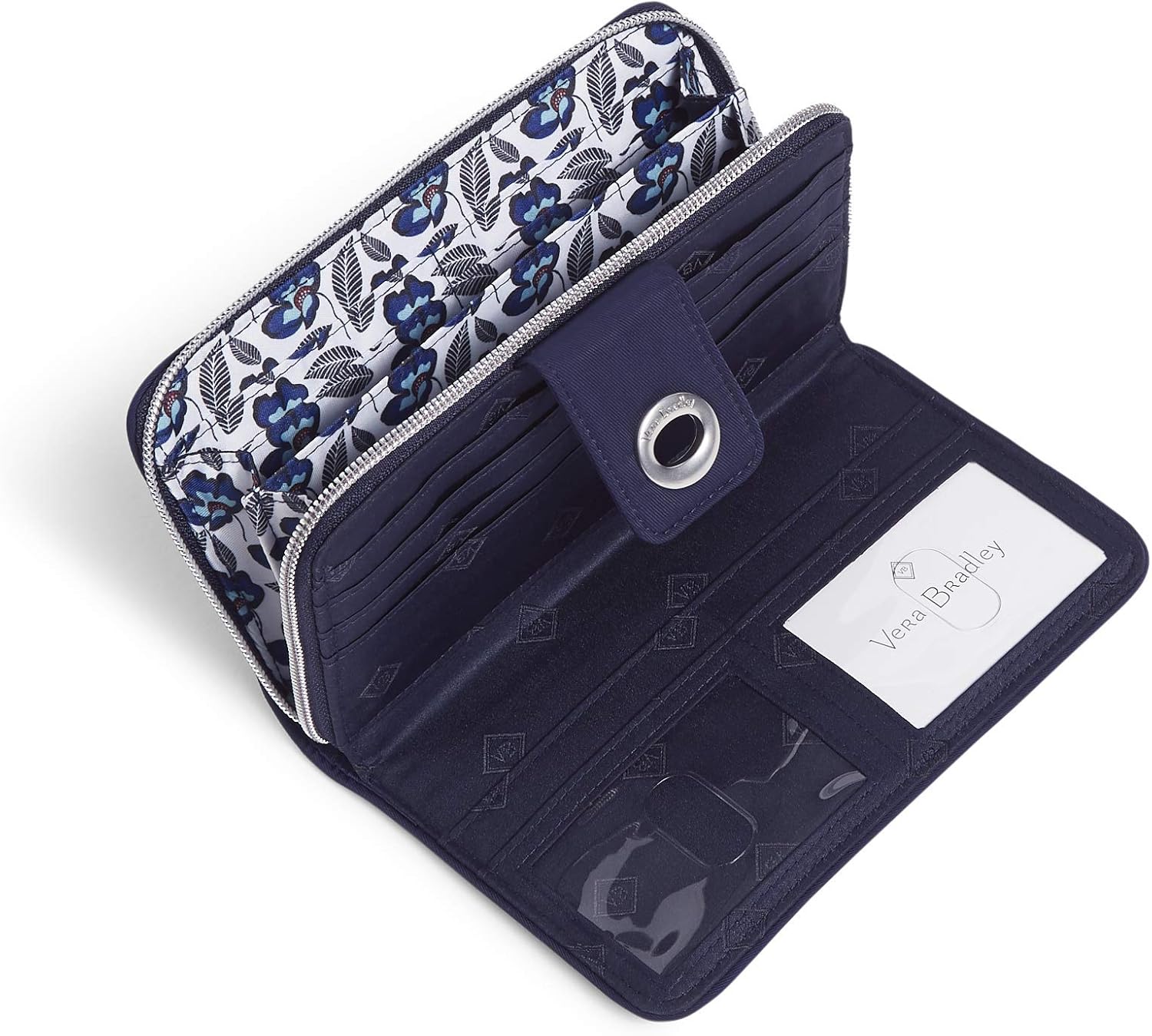 Women's Performance Twill Turnlock Wallet With RFID Protection - Image 3