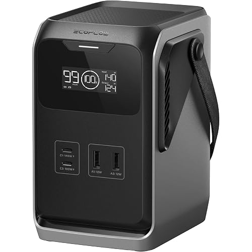 EF ECOFLOW Portable Power Bank Station TRAIL 200 DC, 192Wh, 220W DC | LFP Battery, 140W USB C Output, Solar Generator for Outdoor Camping, Travel, and Emergency (No AC Outlet Included)