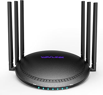 WAVLINK AC2100 WiFi Router Dual Band Wireless Internet Router, 5 x 10/100/1000Mbps Gigabit Ethernet Ports, USB 3.0 Port, Supports Guest WiFi, Access Point Mode, IPv4, Parental Controls