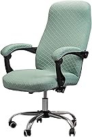 Vista 35 de Melaluxe Funda para silla de oficina con fundas para reposabrazos, funda elástica universal para silla de escritorio, fundas para silla