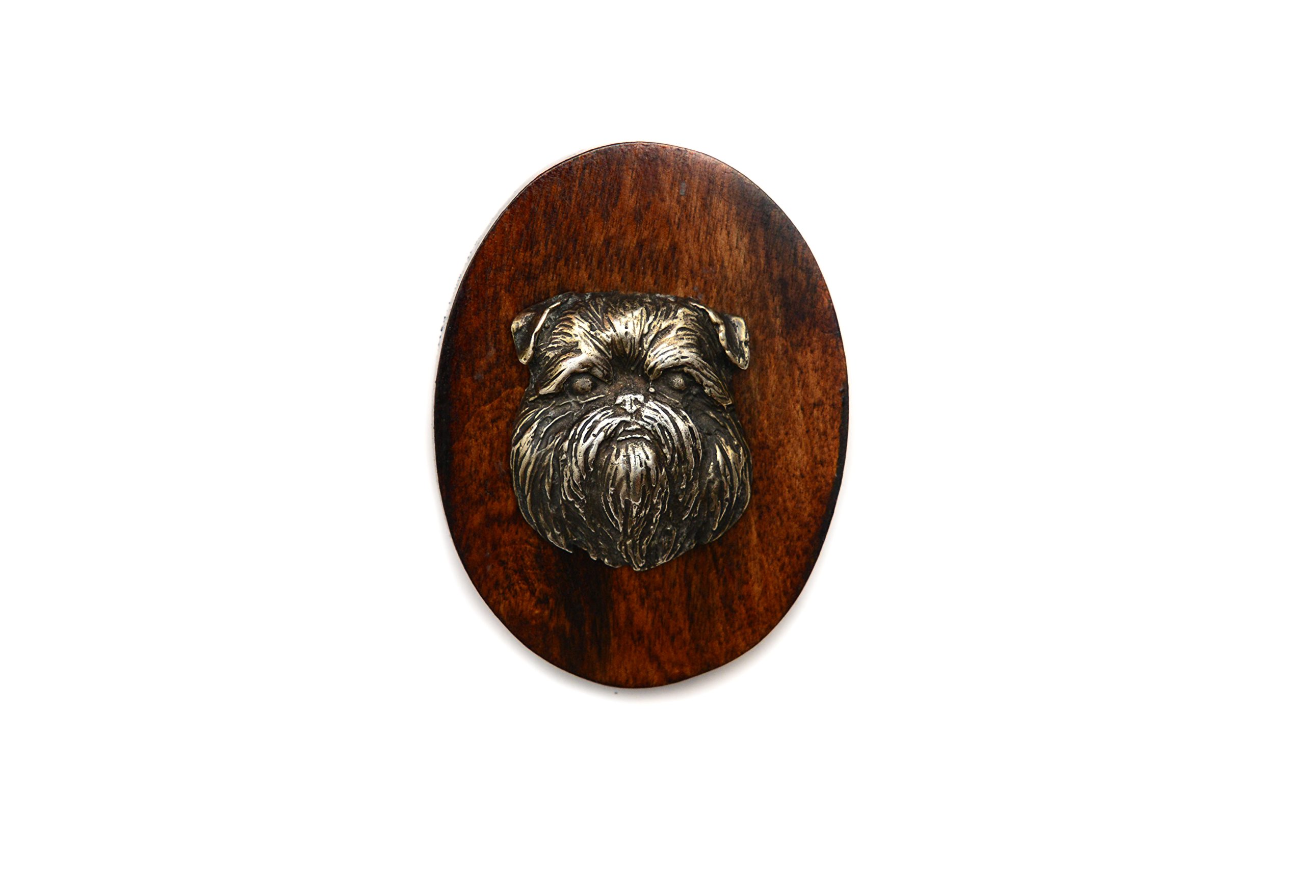Art-Dog Dog Show Ring Clip Number Holder - Brooch with Clip Dog Show Exhibit Number Holder - Handmade Dog Show Accessory – Dog Tag Clip 7x5cm – Griffon — image 1