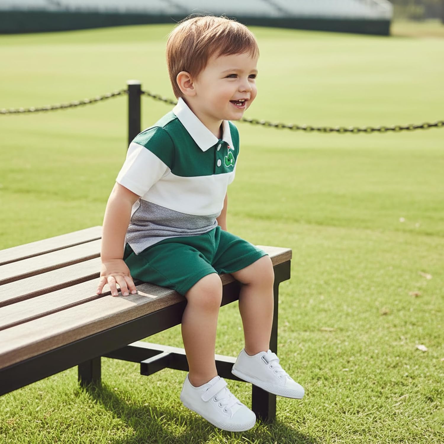 Toddler Baby Boys Clothes Set Button-down Shirt Outfit With Pockets