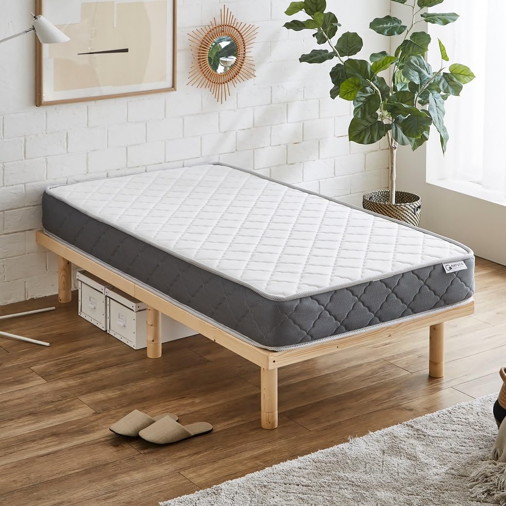 Amazon｜ネルコンシェルジュ バノン すのこベッド シングルショート 厚