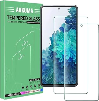 AOKUMA Tempered Glass for Samsung Galaxy S20 FE 5G/S20 FE Screen Protector, [2 Pack] Premium Quality Guard Film, Case Friendly, Shatterproof, Shockproof, Scratchproof oilproof