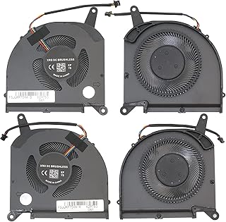 CPU + GPU Cooling Fan Replacement for Gigabyte Aorus 15G 15P RX7P RX7G 2021 RTX30 17G XB XC XD GIGABYTE AERO 15 OLED XB XD RP75SA Gigabyte Aero 17 XA HDR XB WA Series FNGT FNGS DC12V 1cm Thick Fan