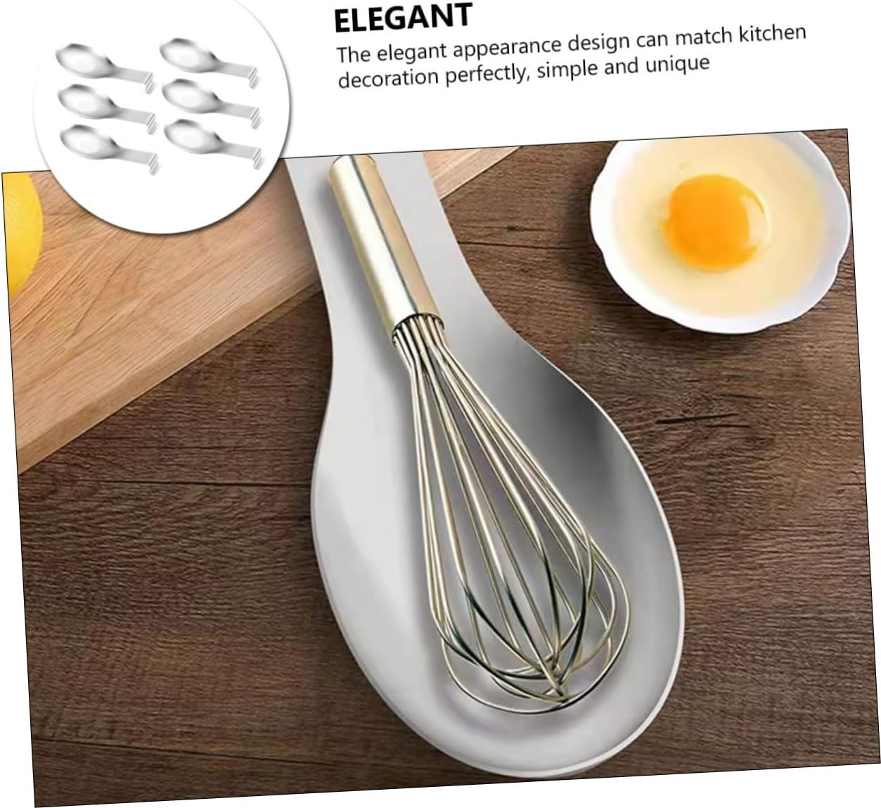 6pcs Stainless Steel Spoon Rest Holder Cooking Utensils Holder for Stove Top Kitchen Chopstick Rest