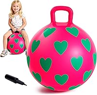 Vista 11 de EVERICH TOY Bola amarilla de la tolva de 18 pulgadas para el patrón del corazón de los niños Bola de tolva amarilla