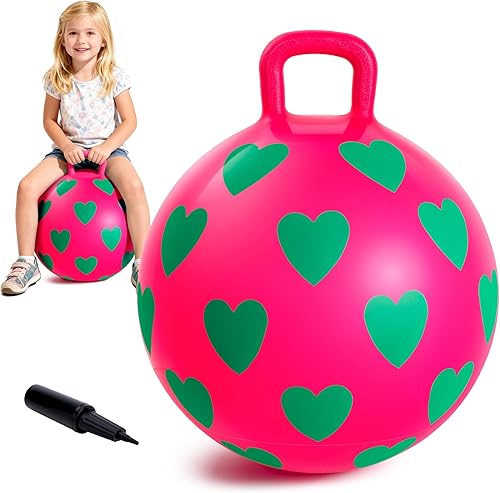 Vista 11 de Bola de rebote EVERICH TOY para niños de 4 a 8 años, bola de dinosaurio de 18 pulgadas, bolas hinchables con asa para sentarse, juguetes de rebote