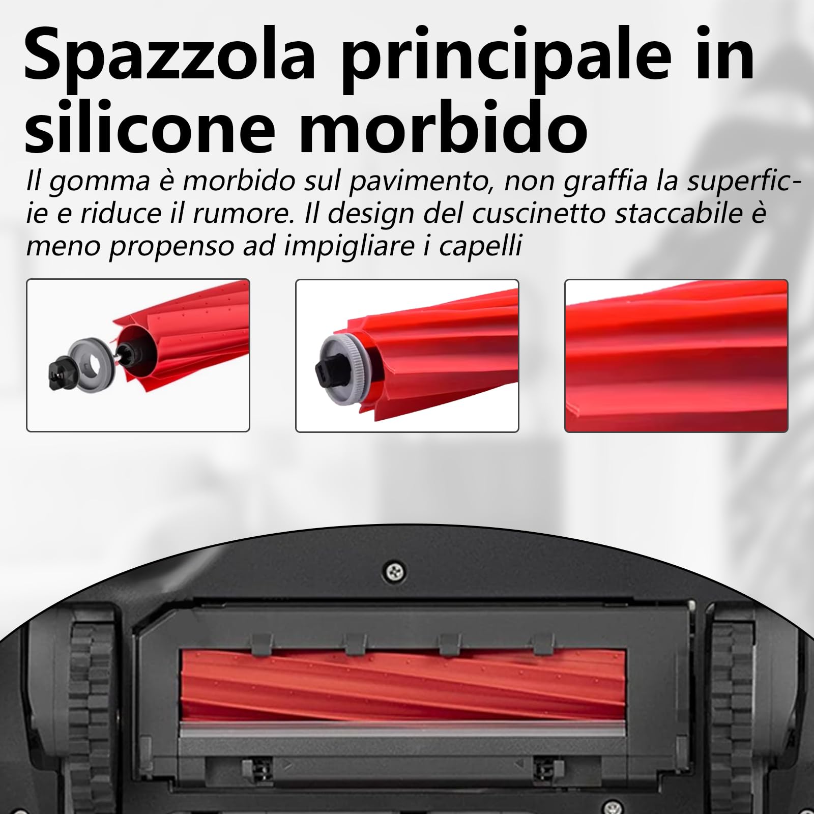 28 pezzi di Accessori per Roborock QV 35A / QV 35S / QR 798 / QR 598 robot, 2 Spazzole Principali, 6 Asciugamani, 6 Filtri, 6 Sacchi di Polvere, 6 Spazzole Laterali, 2 Utensili di Pulizia