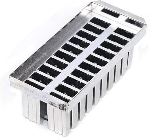 Miniatura 8 de 20 moldes de acero inoxidable para paletas de helados, moldes de barra de helado caseros para hacer paletas congeladas (tipo 1)