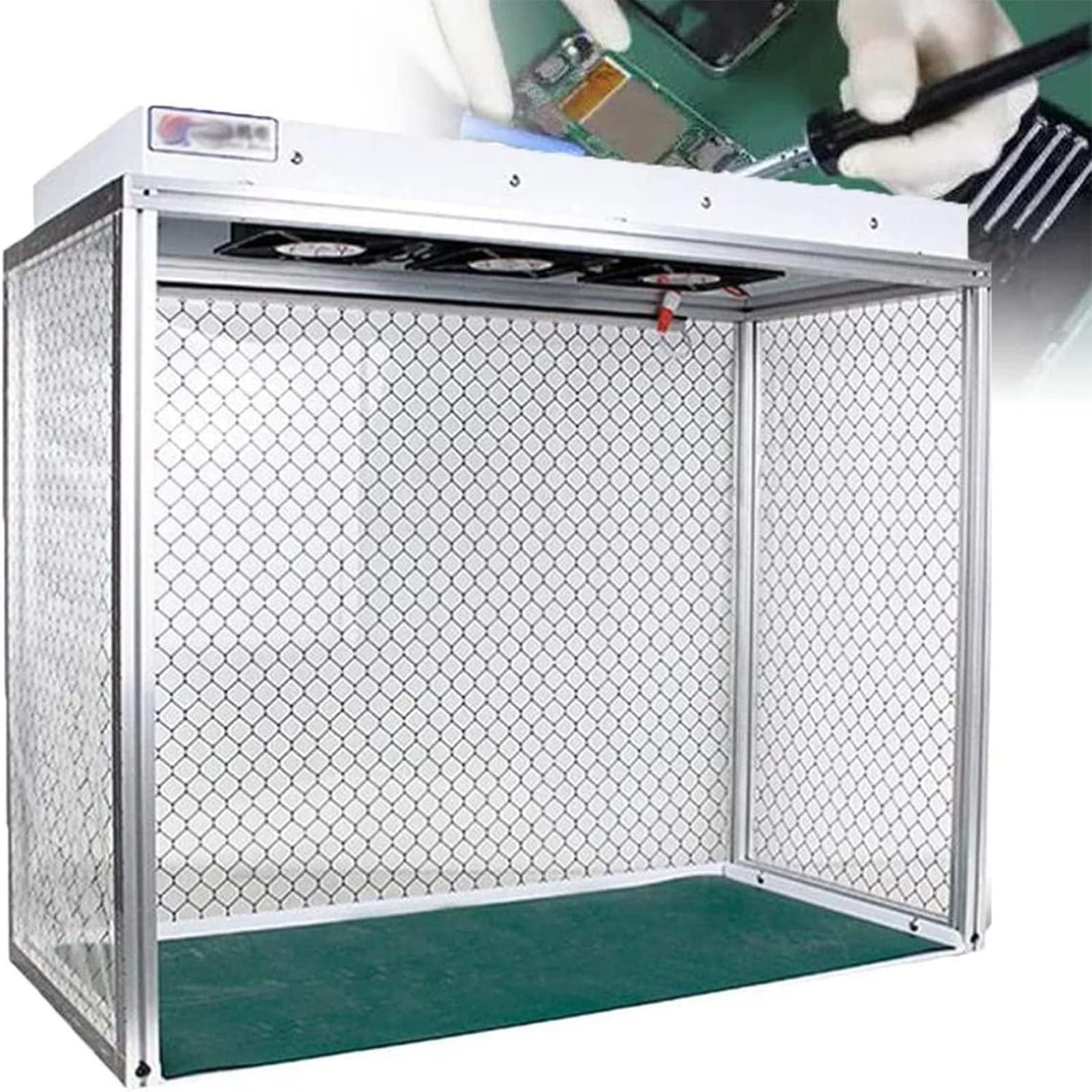 Campana De Flujo Laminar Vertical con Flujo De Aire Laminar Portátil,Mini Mesa de Trabajo for habitación Libre de Polvo,Filtro para Limpieza Trabajo sin Polvo