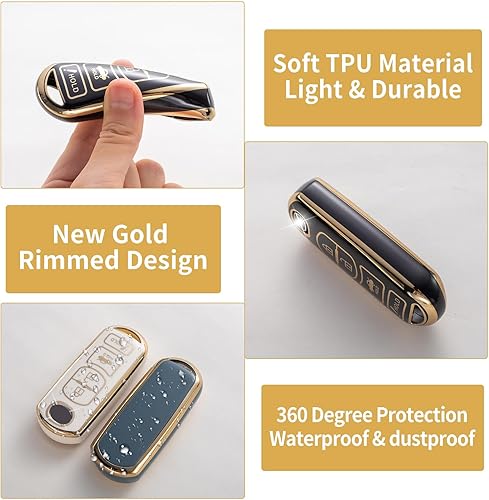 Miniatura 4 de Gematay Funda para llavero Mazda con llavero, compatible con Mazda 3, 6, 8, Miata, MX-5, CX-3, CX-5, CX-5, CX-7, CX-9, 4 botones, color verde, Verde