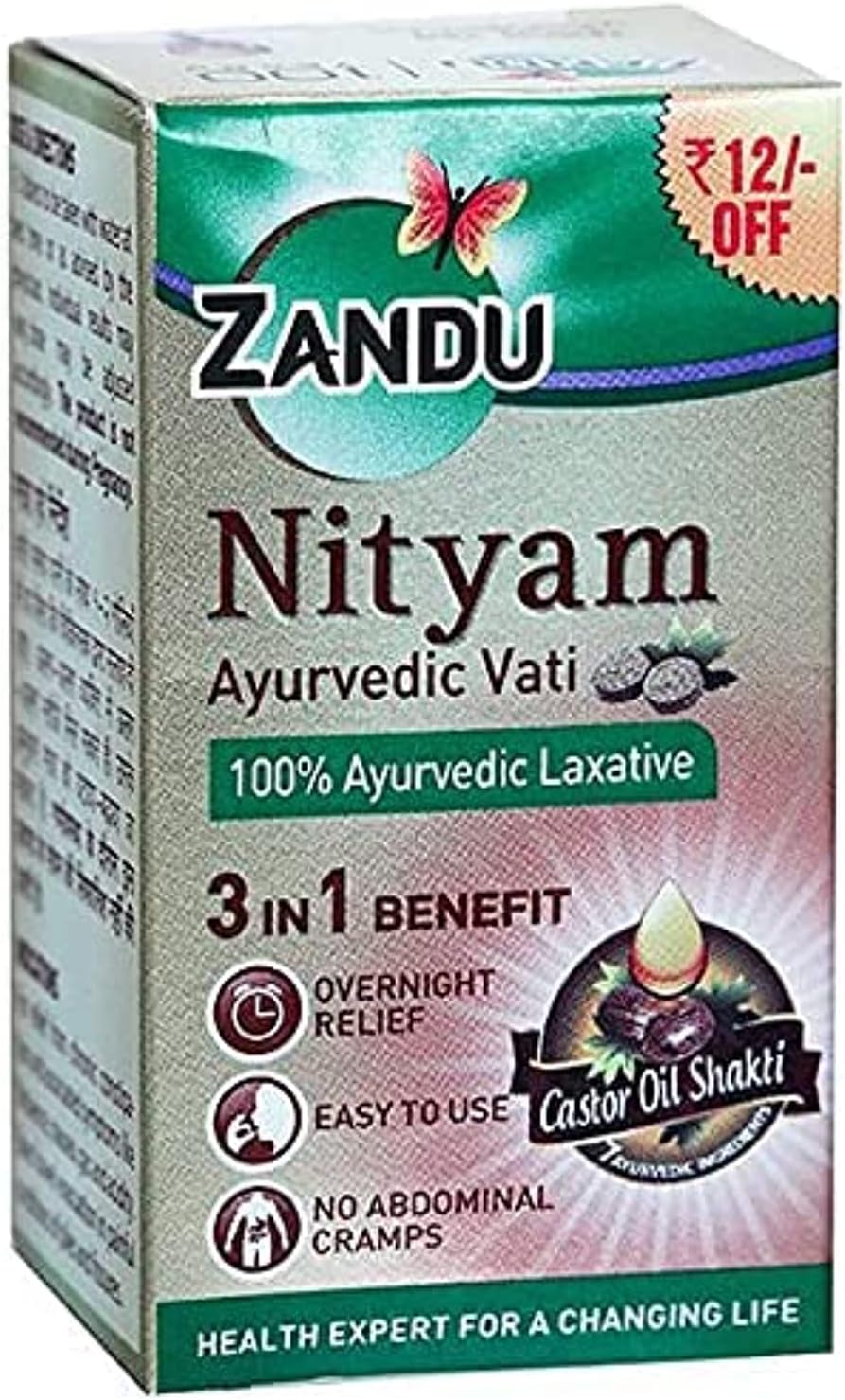 Zandu Nityam Laxative Vati (100% Ayurvedic)
