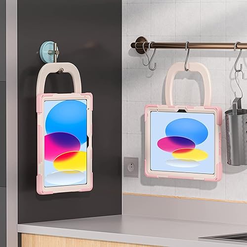 Vista 61 de Funda para iPad (A16) de 11 pulgadas 2025, Aslo para iPad 10 de 10.9 pulgadas 2022, funda resistente a prueba de golpes, soporte giratorio, soporte