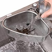 Vista 1 de KitchenFood - Colador para fregadero de basura de cocina, filtro triangular de tres soportes, colador de fregadero, colador multifunción de malla
