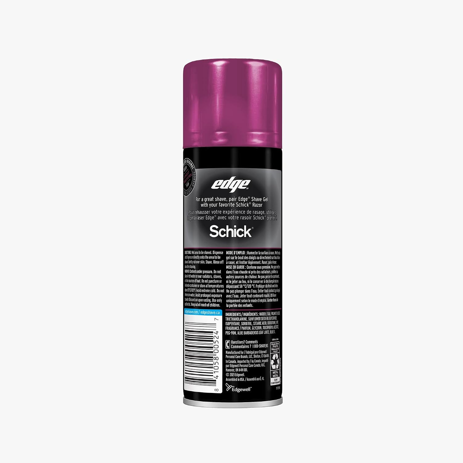 Edge Shaving Gel for Men, Extra Protection with Aloe, Vitamin E (6 Pack) - Shave Gel For Men That Moisturizes, Protects and Soothes To Help Reduce Skin Irritation