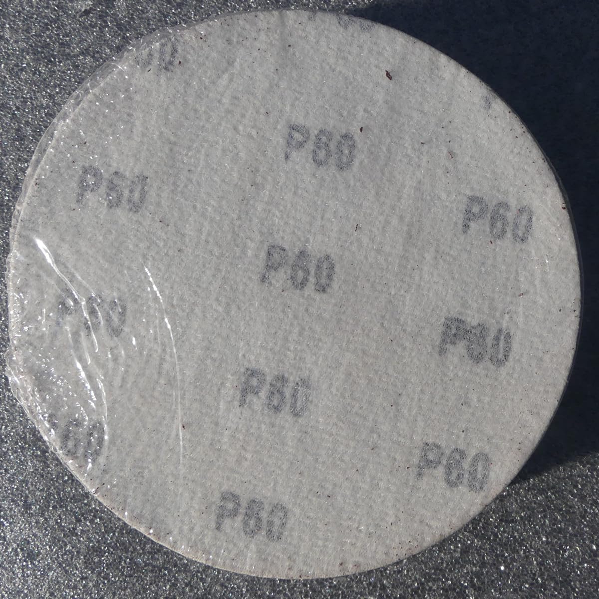 50 dischi abrasivi KLETT, Ø 150 mm, senza fori, grana P60, carta vetrata, levigatrice orbitale