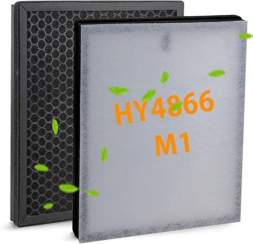 BBT BAMBOOST HY4866 - Filtro de repuesto True HEPA compatible con el purificador de aire MORENTO HY4866, filtro de carbón activado 3 en 1 True HEPA