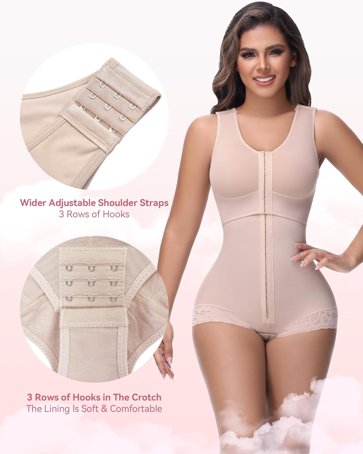 SHAPSHE Fajas Colombianas Moldeadoras BBL Post Surgery Stage 2/3 Body Shaper Tummy Control High Compression Garment Shapewear - Image 4
