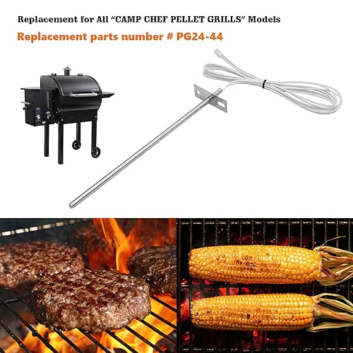 Miniatura 2 de RTD Sensor de Sonda de Temperatura Reemplazo para Camp Chef Wood Pellet Smoker Grill Accesorio, Repuesto de Piezas PG24-44