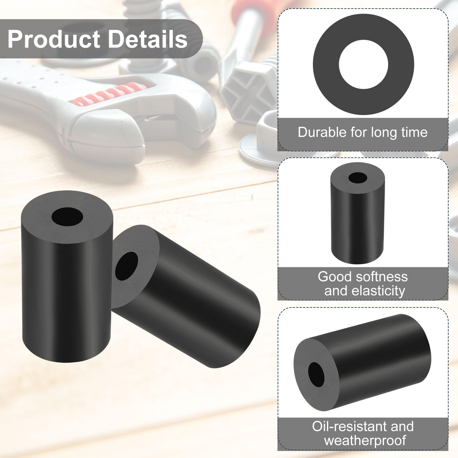 PATIKIL Multi Purpose Rubber Spacer - Image 3
